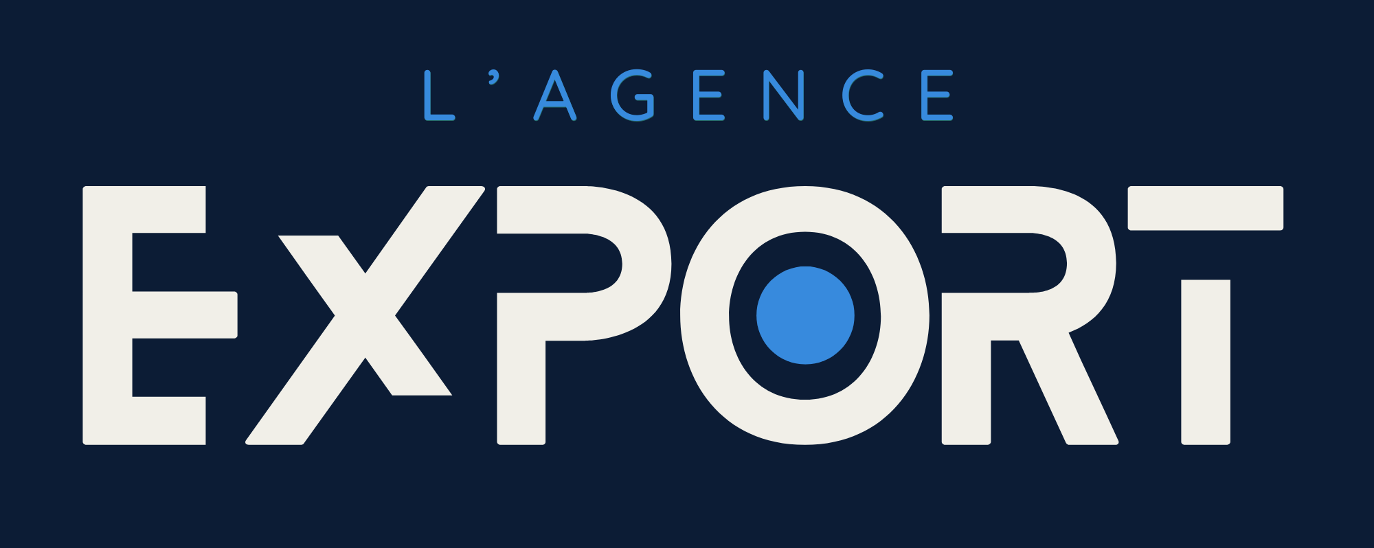 Logo de l'Agence Export - Bleu